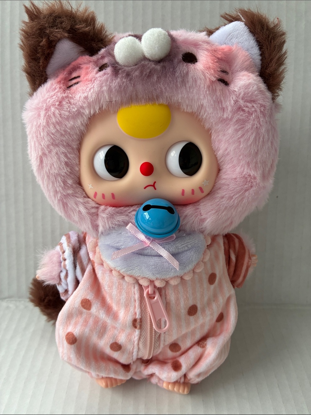 Baby Three Kitten Wardrobe Plush Pink & Brown Cat Confirmed